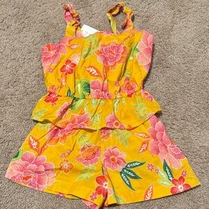 Nordstrom Floral Yellow and Pink Kids Set